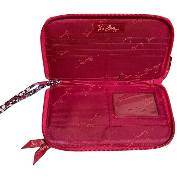 Vera Bradley Bowler, Tech, Double ID & Zip Around Wallets Set in Boysenberry - Picture 14 of 16